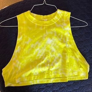 Lululemon All Yours Cropped Cotton Tank Top Tie Dye Size 6. Never worn before